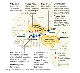 Illustration for article titled A Map Of The U.S. Military's Expanding Operations In Africa